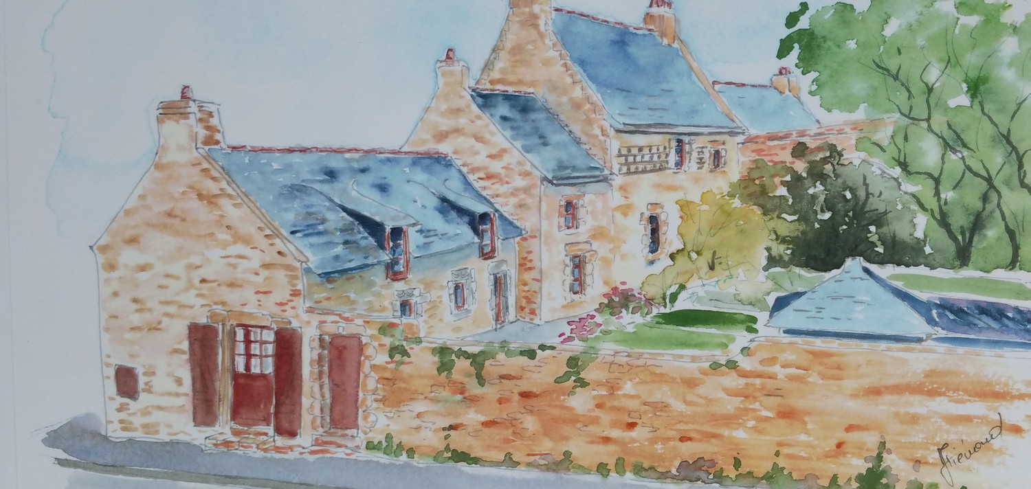 croquis maisons La maison forte de rhuys